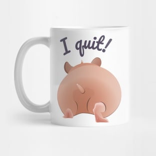 The fat hamster leaves Mug